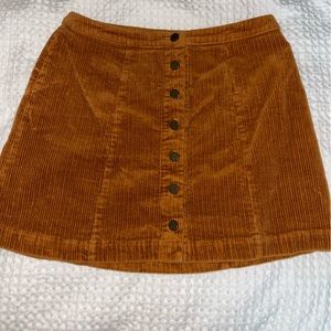 Forever 21 Corduroy Mini Skirt -Camel